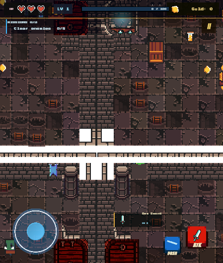 Mobile gameplay HUD screenshot