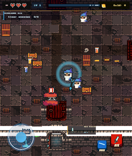 Dungeon doors and room progression screenshot